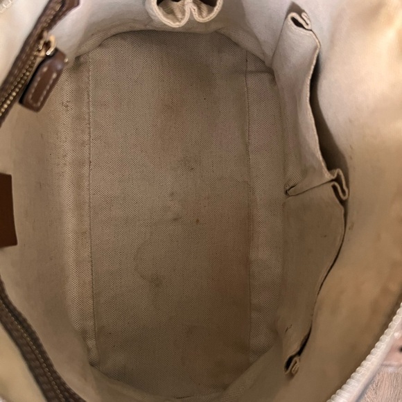 Gucci Brown/Pink GG Supreme Canvas And Leather Nice Dome Satchel - Picture 9 of 11